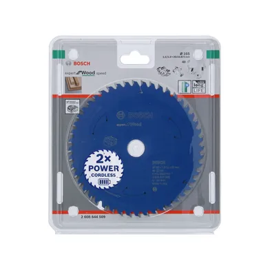 Cirkelsågklinga Expert f. batteridrift, Trä 165/20 mm, 48T