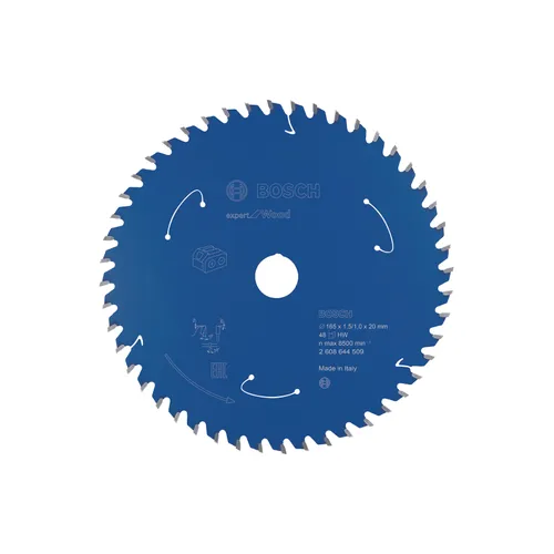 Cirkelsågklinga Expert f. batteridrift, Trä 165/20 mm, 48T