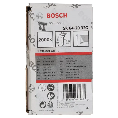 Dyckert 16GA 20° FZB bandad 1,6x32 mm, 2000 st/frp