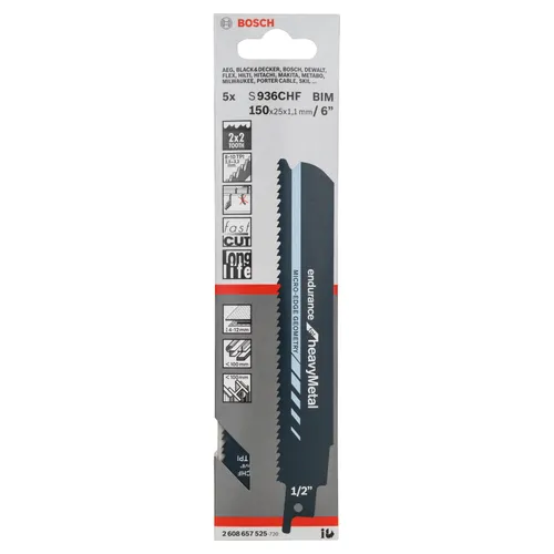 Tigersågblad S 936 CHF Endurance for Heavy Metal 150 mm, 5-pack