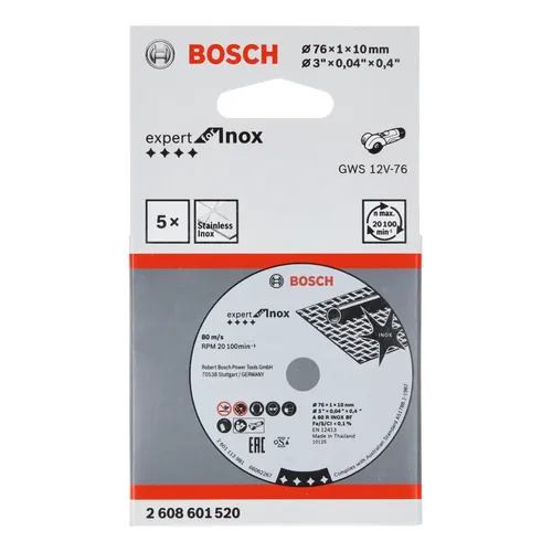 Kapskiva Expert Inox 76 mm, 5-pack