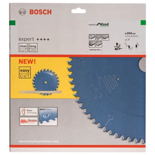 Cirkelsågklinga Expert Trä 254/30 mm, 60T