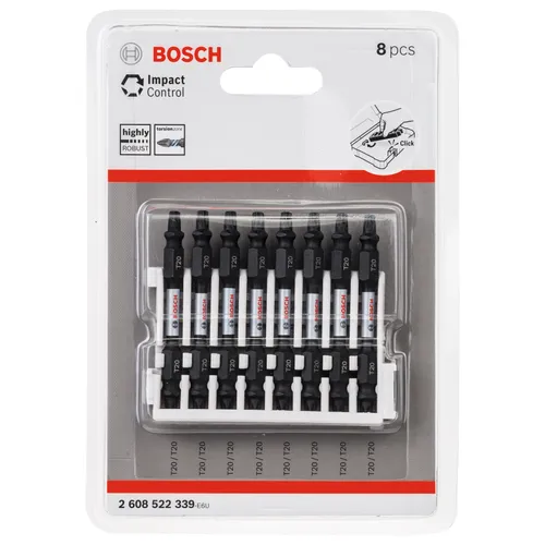 Bits Torx 65 mm Impact Control T20, 8-pack