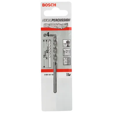 Betongborr silver CYL-3 4x75 mm