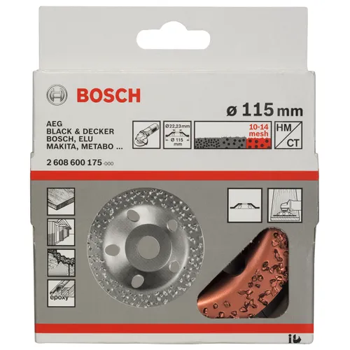 Hårdmetallkoppskiva HM, Rak Ø 115 mm, Grov