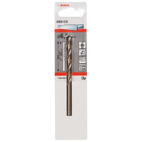 Metallborr HSS-CO 6,5x63/101 mm, 1-pack