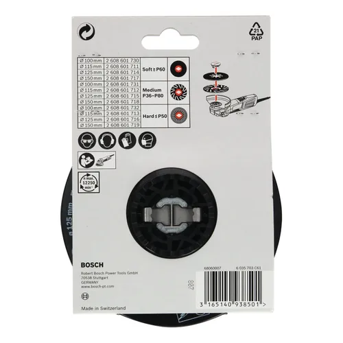 Sliptallrik X-LOCK Stöddyna Mjuk Ø 125 mm