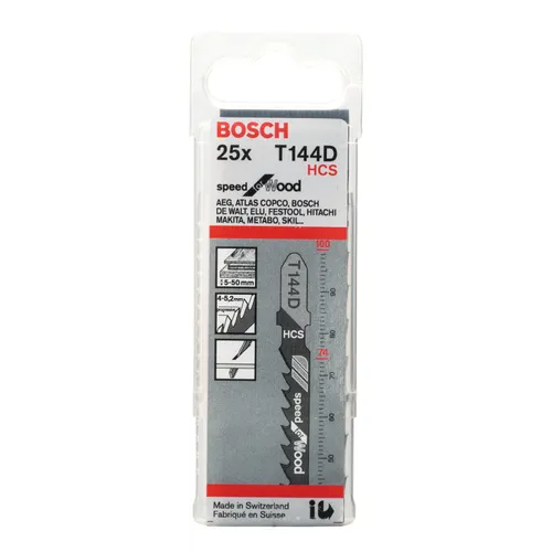 Sticksågsblad T 144 D Speed Trä 100 mm, 25-pack
