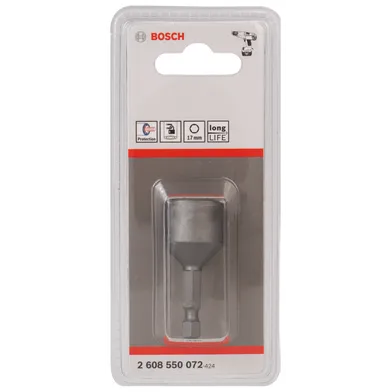 Sexkantshylsa m. magnet 17 mm