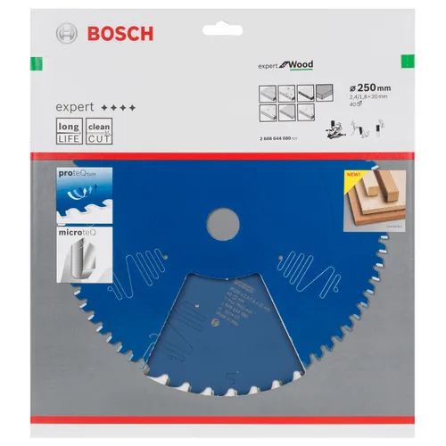 Cirkelsågklinga exp wood, 250x30x2,4 mm 40T