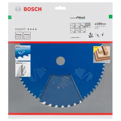 Cirkelsågklinga exp wood, 250x30x2,4 mm 40T