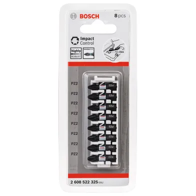 Bits PZ Impact Control PZ2, 25 mm, 8-pack