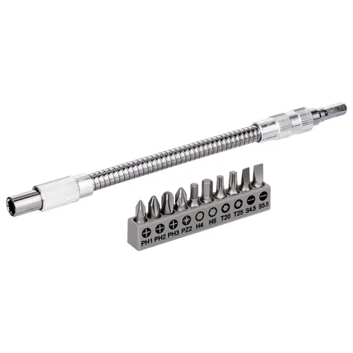 Bitsset med flexibel bitshållare 200 mm