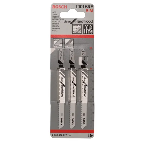 Sticksågsblad T 101 BRF Clean Trä omvänd 100 mm, 3-pack