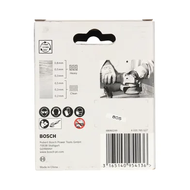 Ståltrådsborste X-LOCK Metall Ø 75 mm, Virad tråd