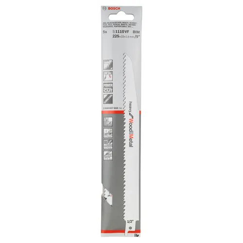 Tigersågblad S 1110 VF Pro Multi Material Demolition 225 mm, 5-pack