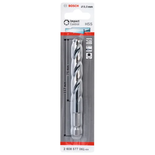 Metallborr HSS Impact 8 mm, 1-pack