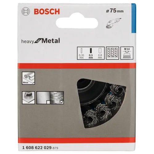 Koppstålborste M14 Ø 75 mm