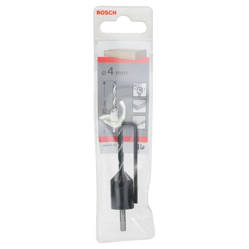 Träspiralborr med försänkare 4/16 mm