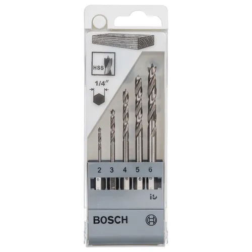 Träborrsats 1/4 5 delar