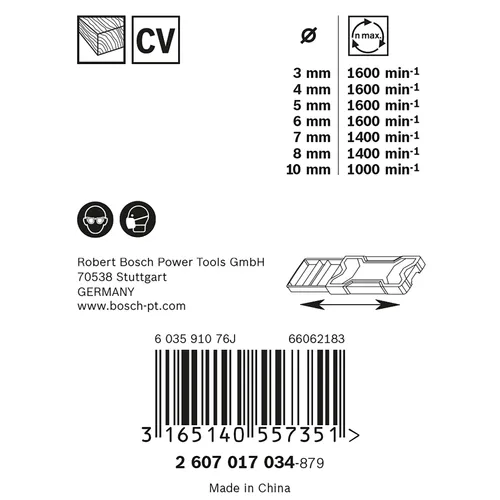 Träspiralborrset Pro 7 delar