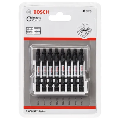 Bits Torx 65 mm Impact Control T25, 8-pack