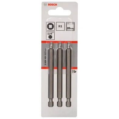 Bits Fyrkant 89 mm Extra Hard R1, 3-pack