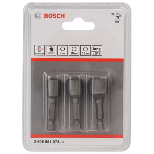 Hylsnyckelsats 3 delar