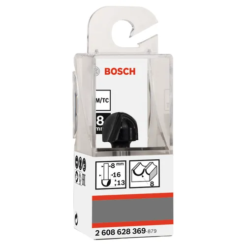 Hålkälsfräs HM Radie 8 mm