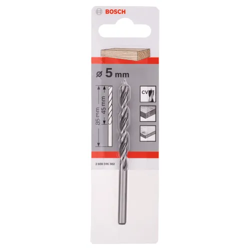 Träspiralborr standard 5x52/86 mm, 1-pack