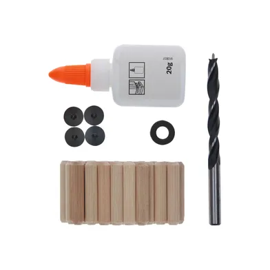 Träplugg set 8 mm, 32 st/frp