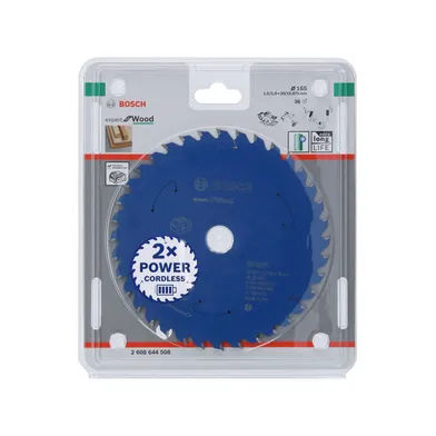 Cirkelsågklinga Expert f. batteridrift, Trä 165/20 mm, 36T