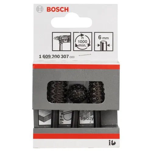 Raspsats Trä/Metall 3 delar, Ø 6 mm skaft