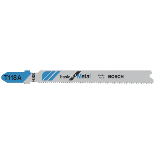 Sticksågsblad T 118 A Basic Metall 92 mm, 5-pack