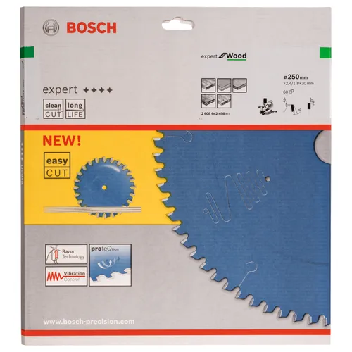 Cirkelsågklinga Expert Trä 250/30 mm, 60T