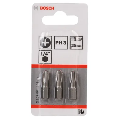 Bits PH 25 mm Extra Hard PH3, 3-pack