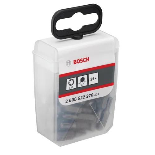 Bits Torx 25 mm Extra Hard T20, 25-pack (TicTac Box)