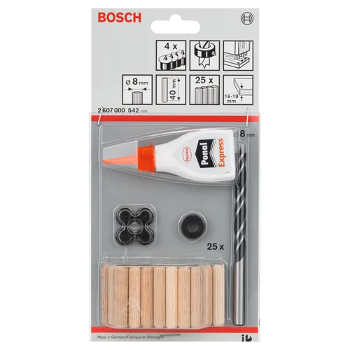 Träplugg set 8 mm, 32 st/frp