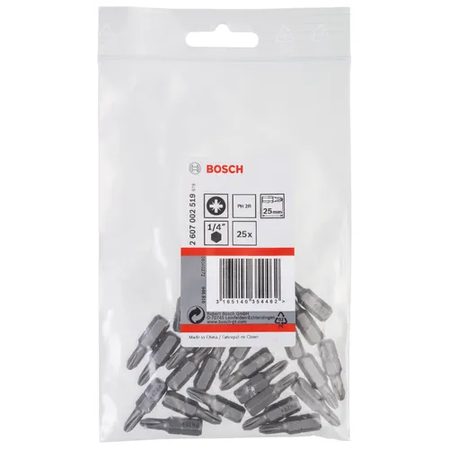 Bits PH 25 mm Extra Hard PH2R, 25-pack
