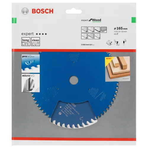 Cirkelsågklinga exp wood, 165x30x2,6 mm 48t
