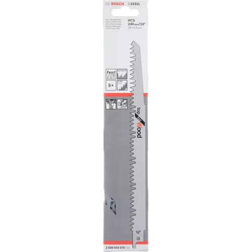 Tigersågblad S 1531 L Trä 240 mm, 5-pack
