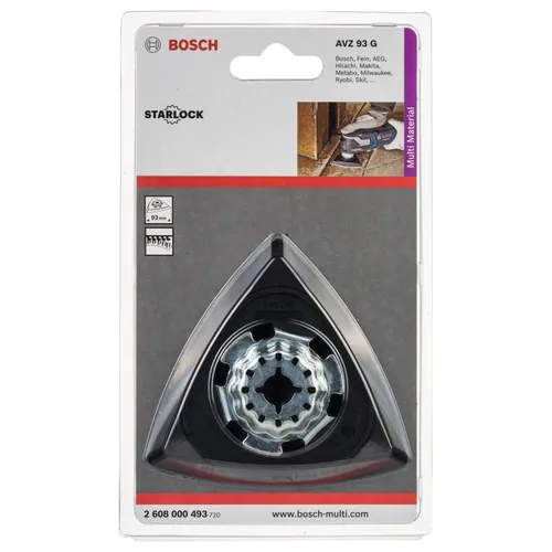 Slipplatta med kardborrsfäste 93 mm