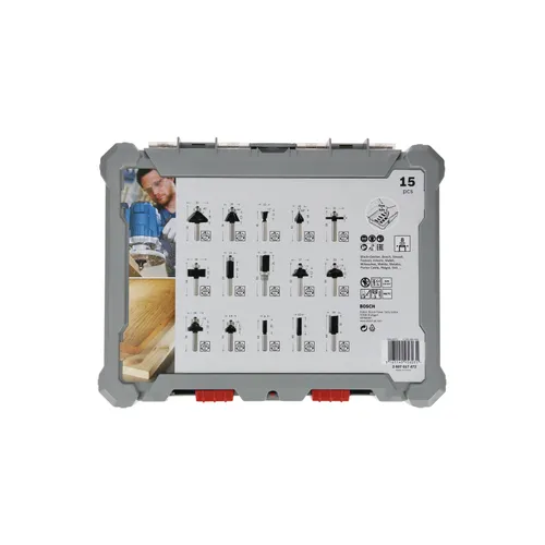 Frässtålsats 15 delar