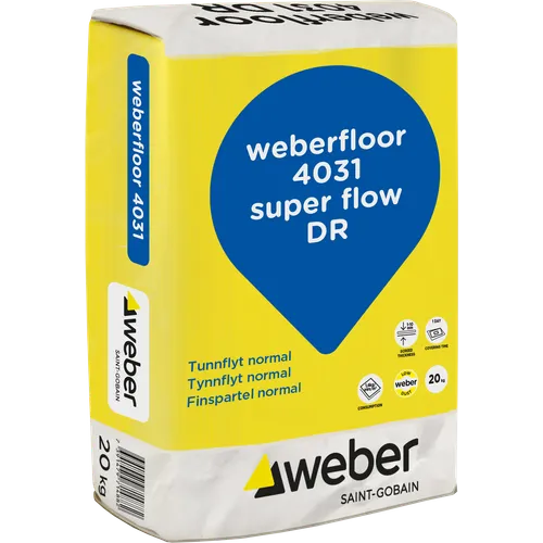 Avjämningsmassa Floor 4031 Super Flow DR 20 kg