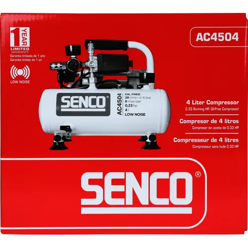 Kompressor AC4504 Low Noise 8 Bar, Oljefri