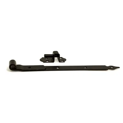 Hakgångjärn 214 400 mm, Svart, 2-pack