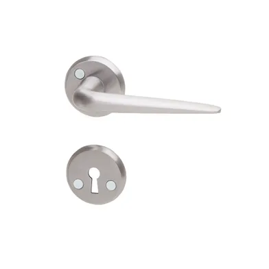 Dörrhandtag Proto inkl. nyckelskylt Borstad aluminium