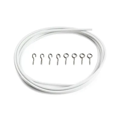 Gardinspiral 4x2000 mm, Vit