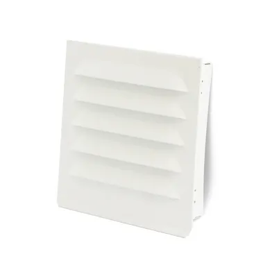 Ventilgaller m. ram 150x150 mm, Vit