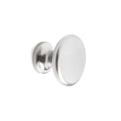 Knopp Adrian 38 mm, Borstad krom